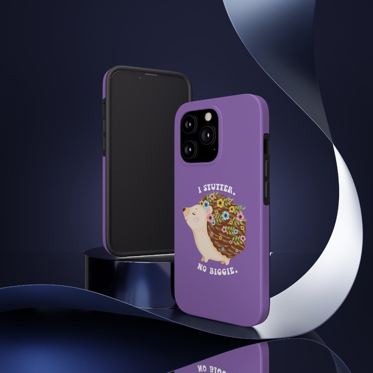 I Stutter No Biggie Hedgehog Phone Case