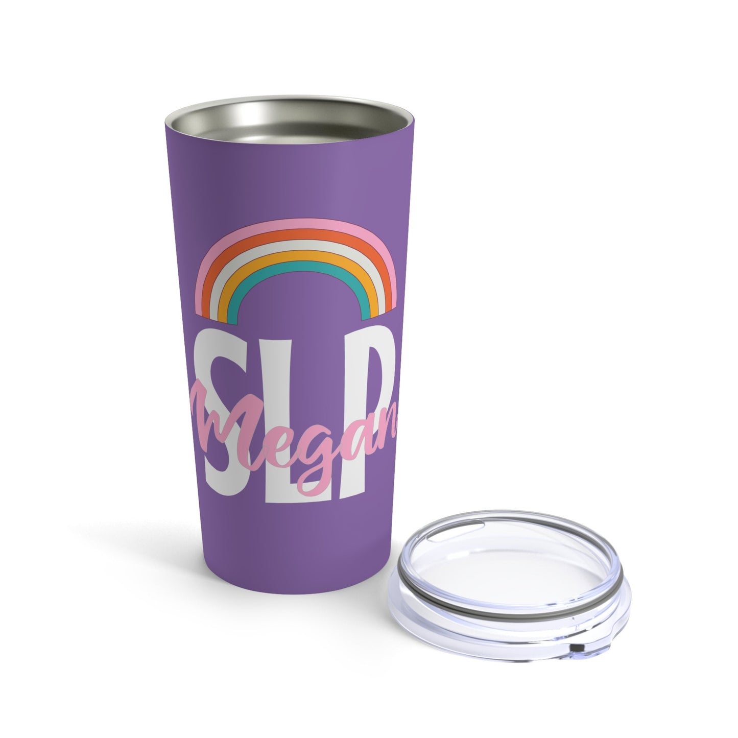 SLP Custom Name Stainless Rainbow Tumbler 20oz