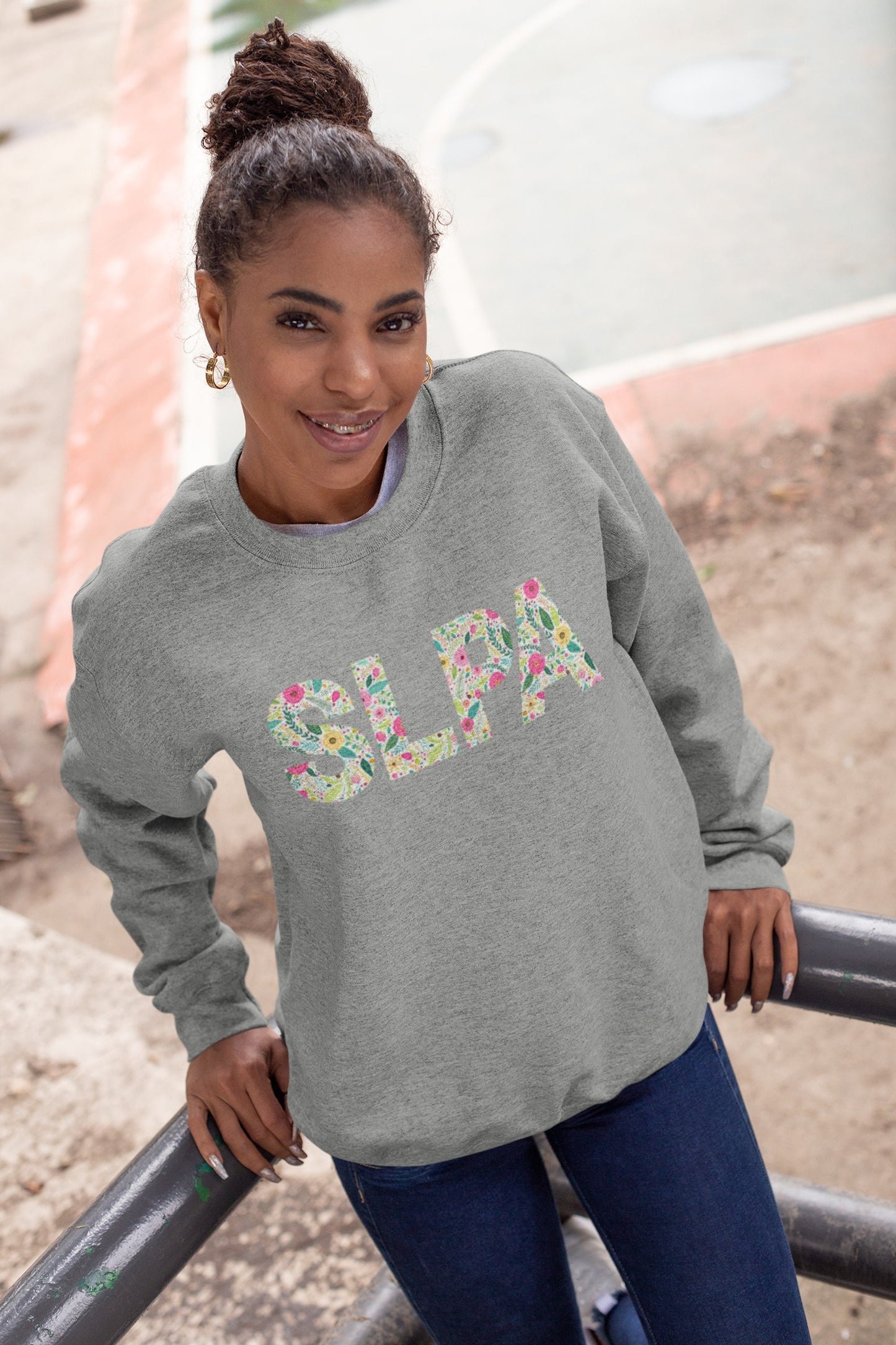 SLPA Floral Speech-Language Pathologist Assistant Sweatshirt