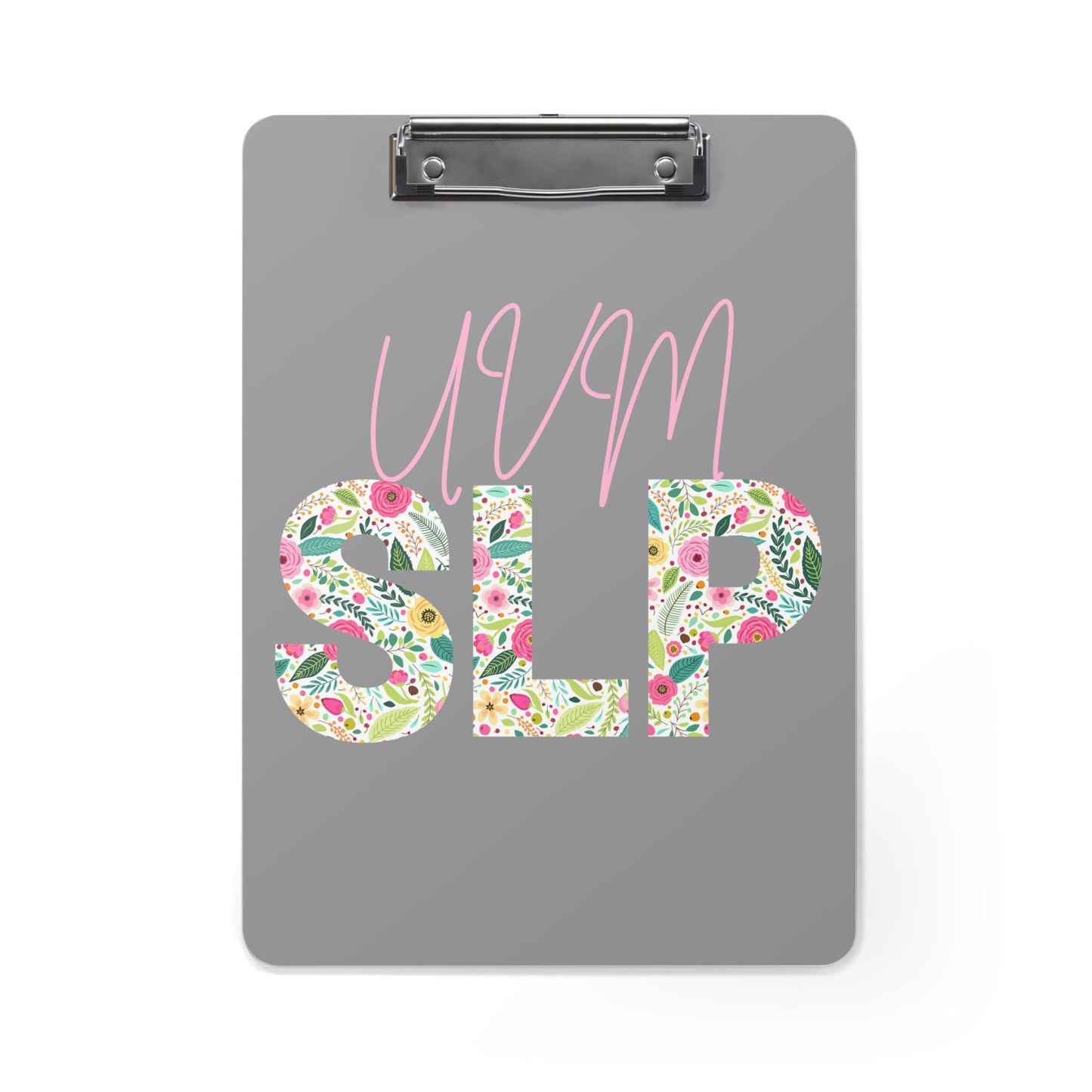 SLP Custom School Floral Clipboard