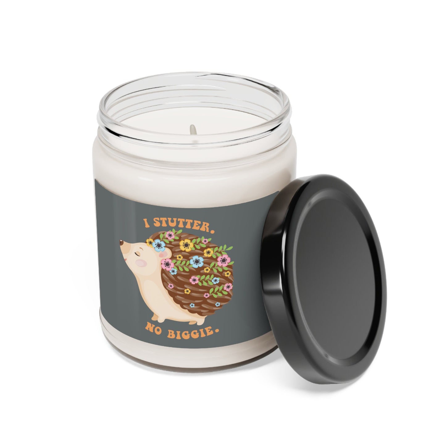 Stutter Hedgehog Candle Scented Soy Candle, 9oz