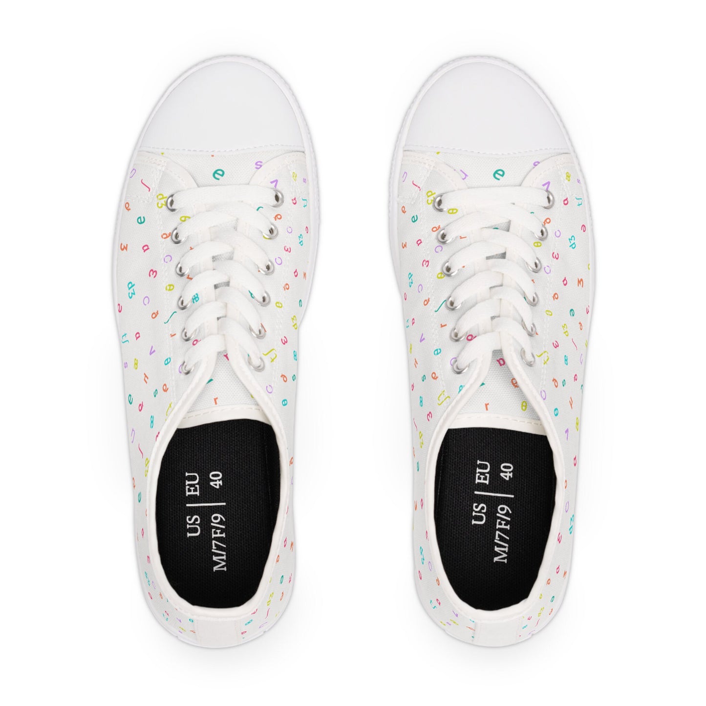 IPA Phonetic Alphabet Women's Low Top Sneakers
