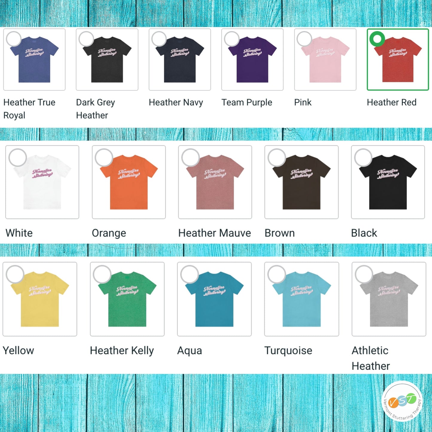 Normalize Stuttering Retro Text Stutter T-shirt