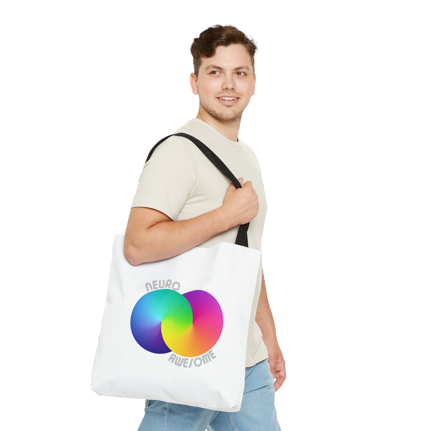 Neuroawesome Stuttering Autism Infinity Tote Bag (3 sizes)