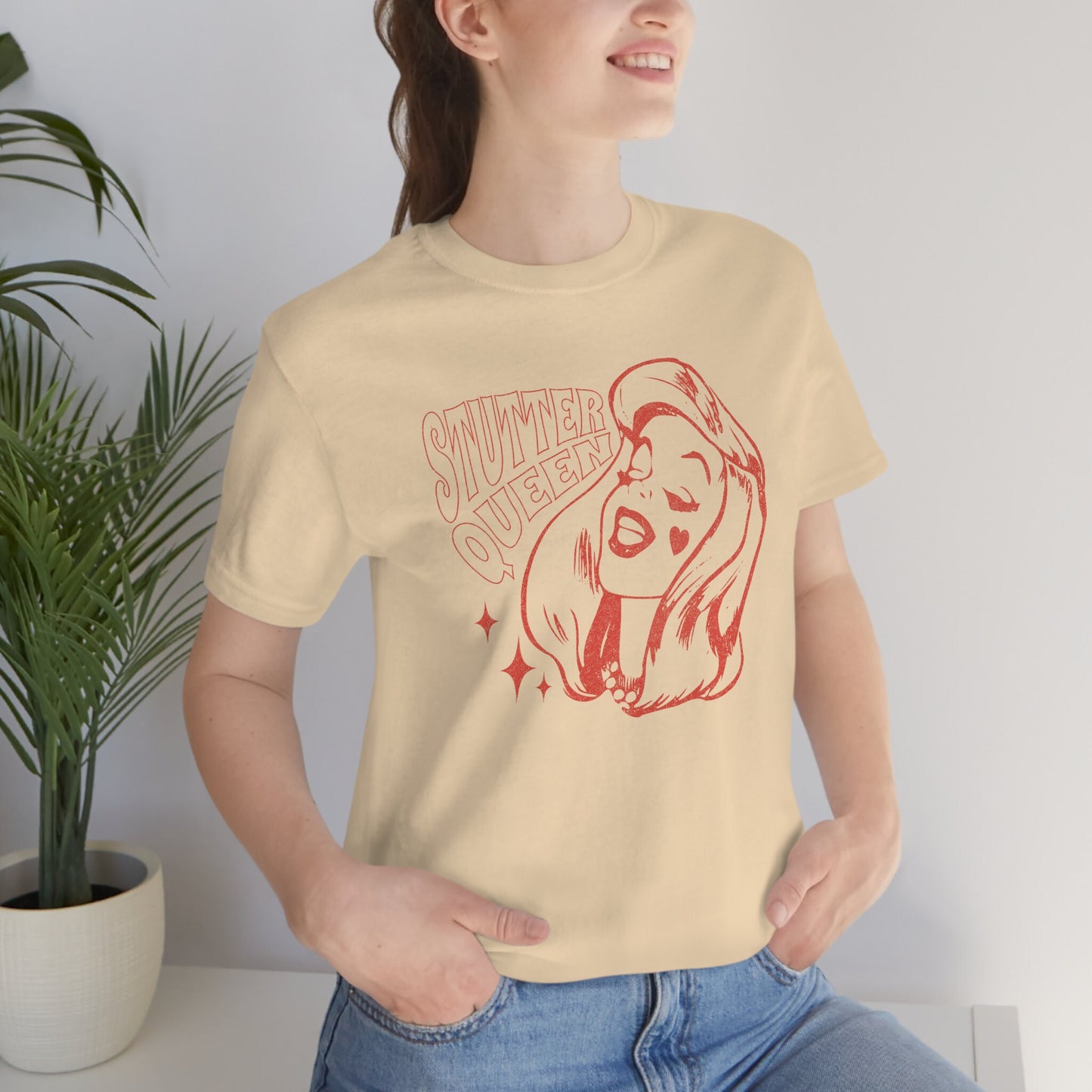 Stuttering Queen Cute Retro Pinup Shirt