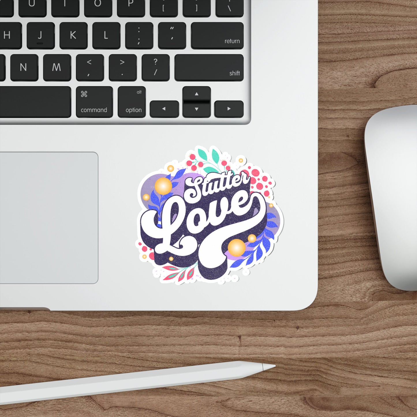 Stutter Love Retro Sticker 2", 3", 4", or 5"