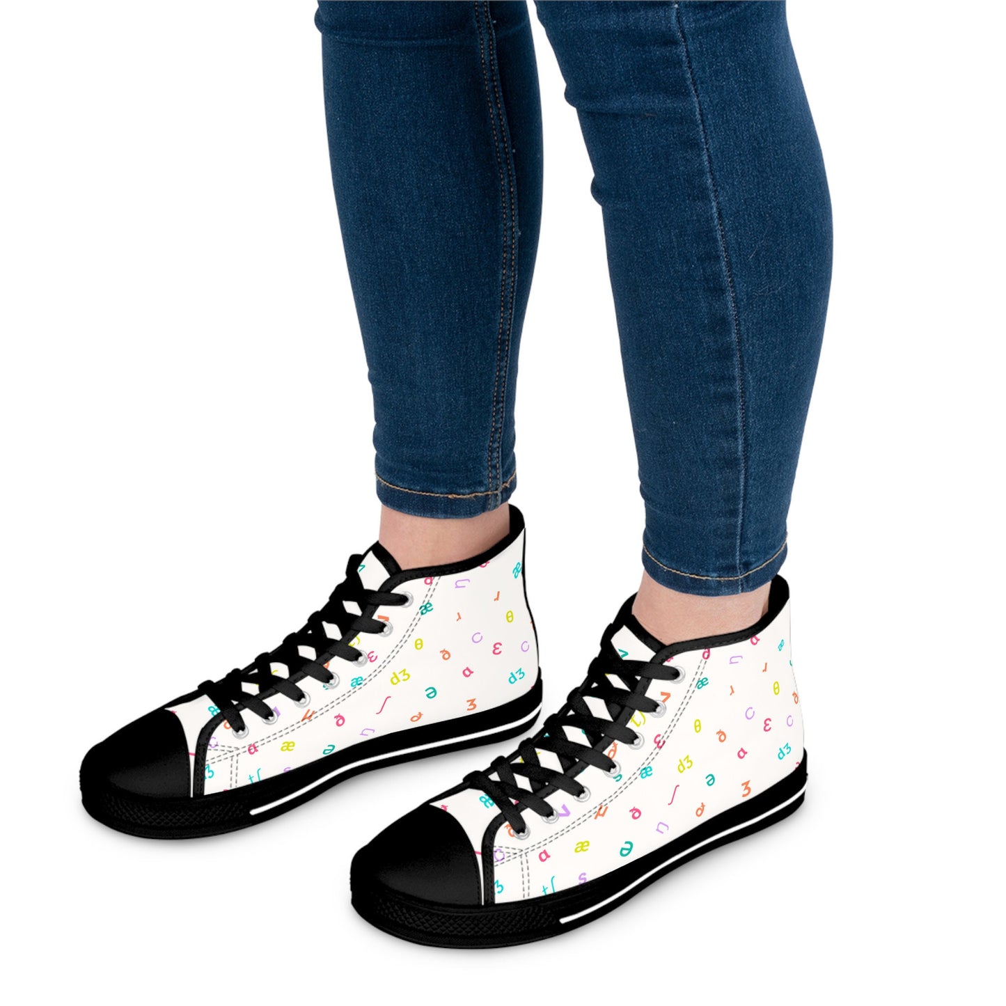 IPA Phonetic Symbol High Top Sneakers