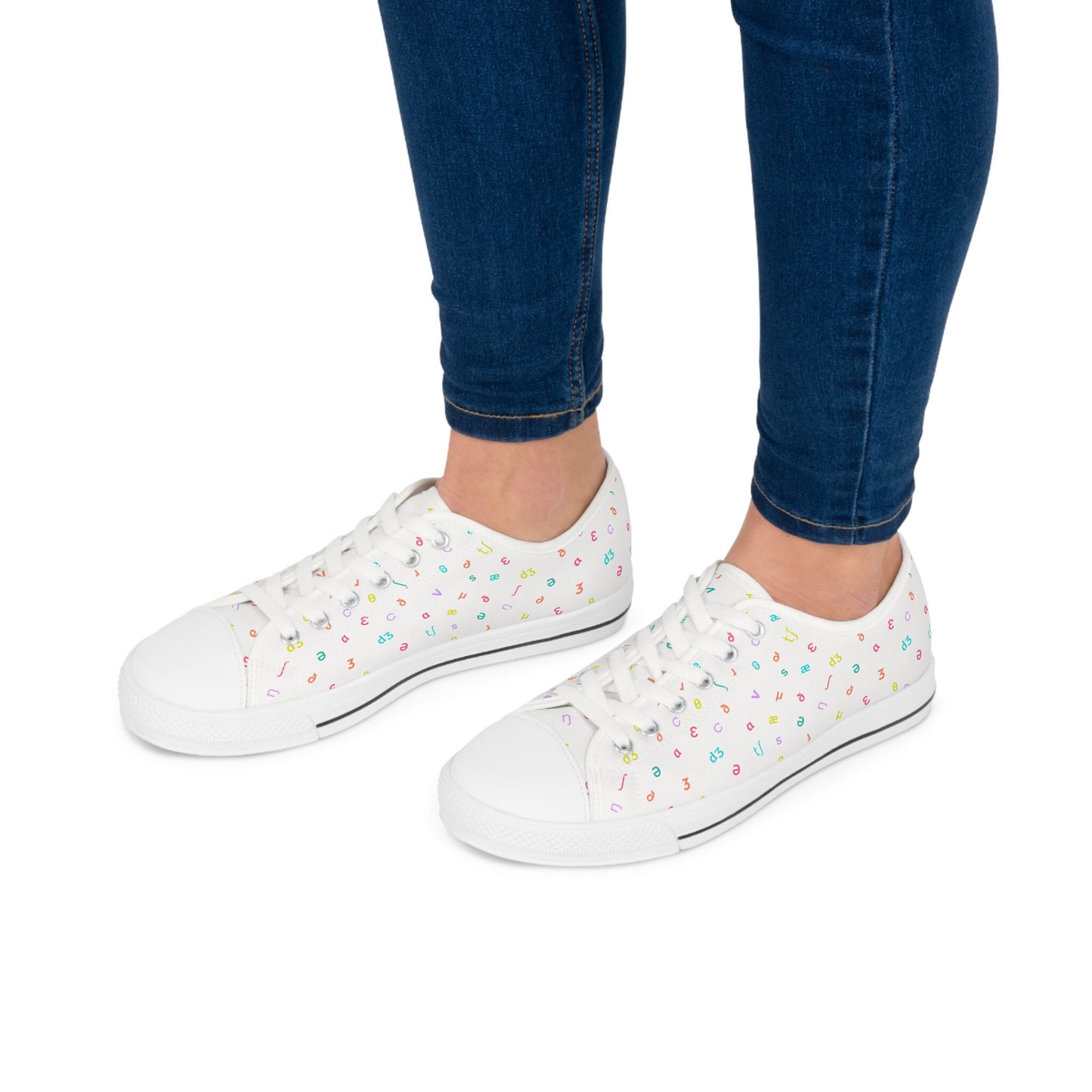 IPA Phonetic Alphabet Women's Low Top Sneakers