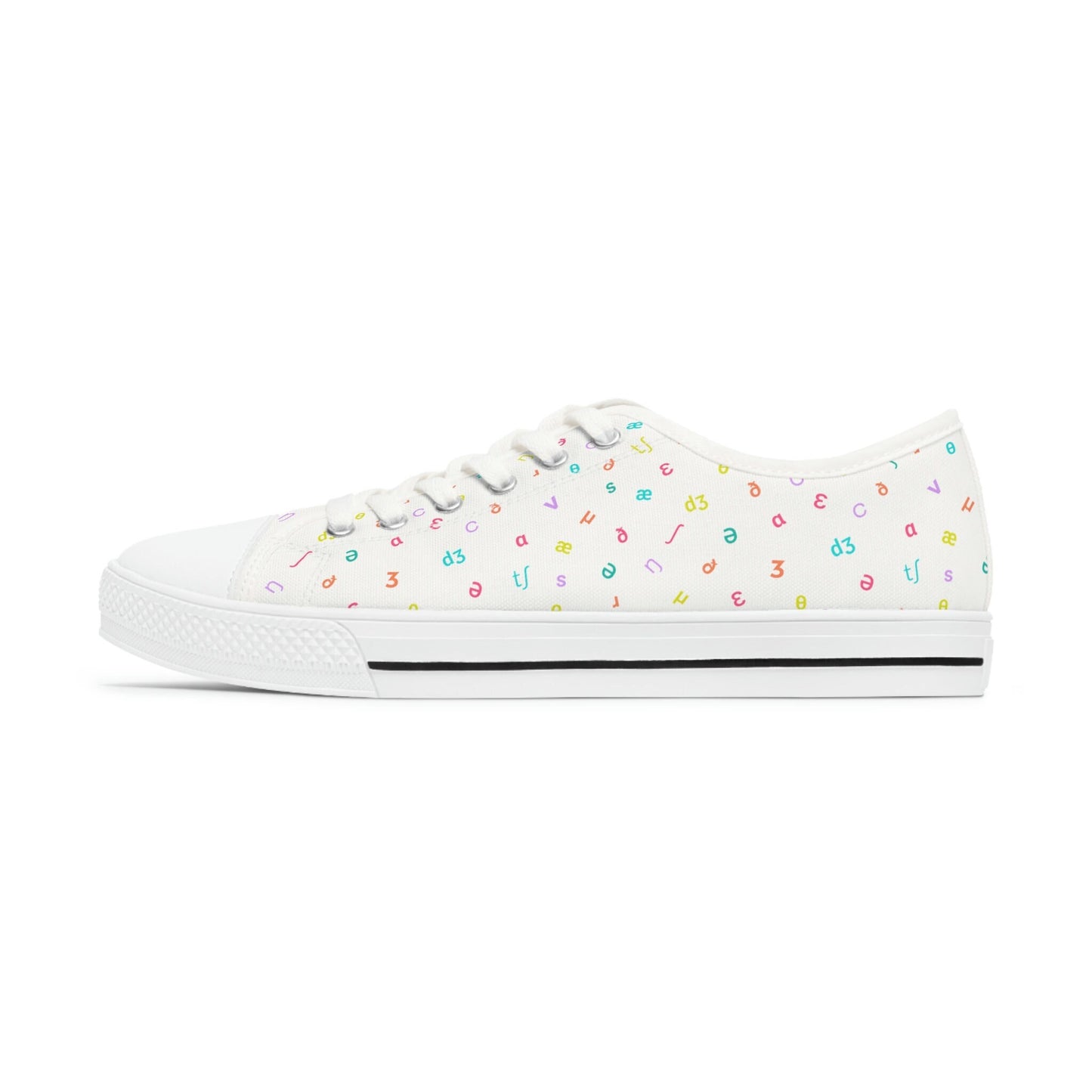 IPA Phonetic Alphabet Women's Low Top Sneakers