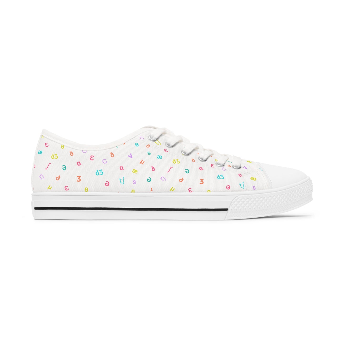 IPA Phonetic Alphabet Women's Low Top Sneakers