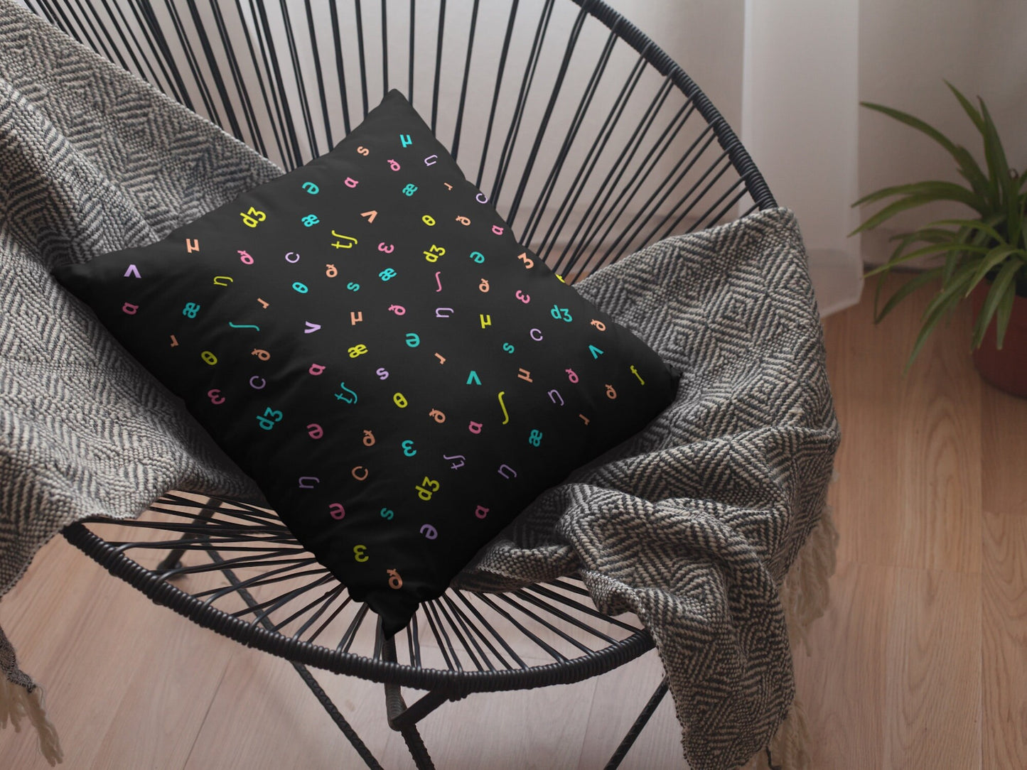 IPA Phonetic Symbols Pillow for SLP