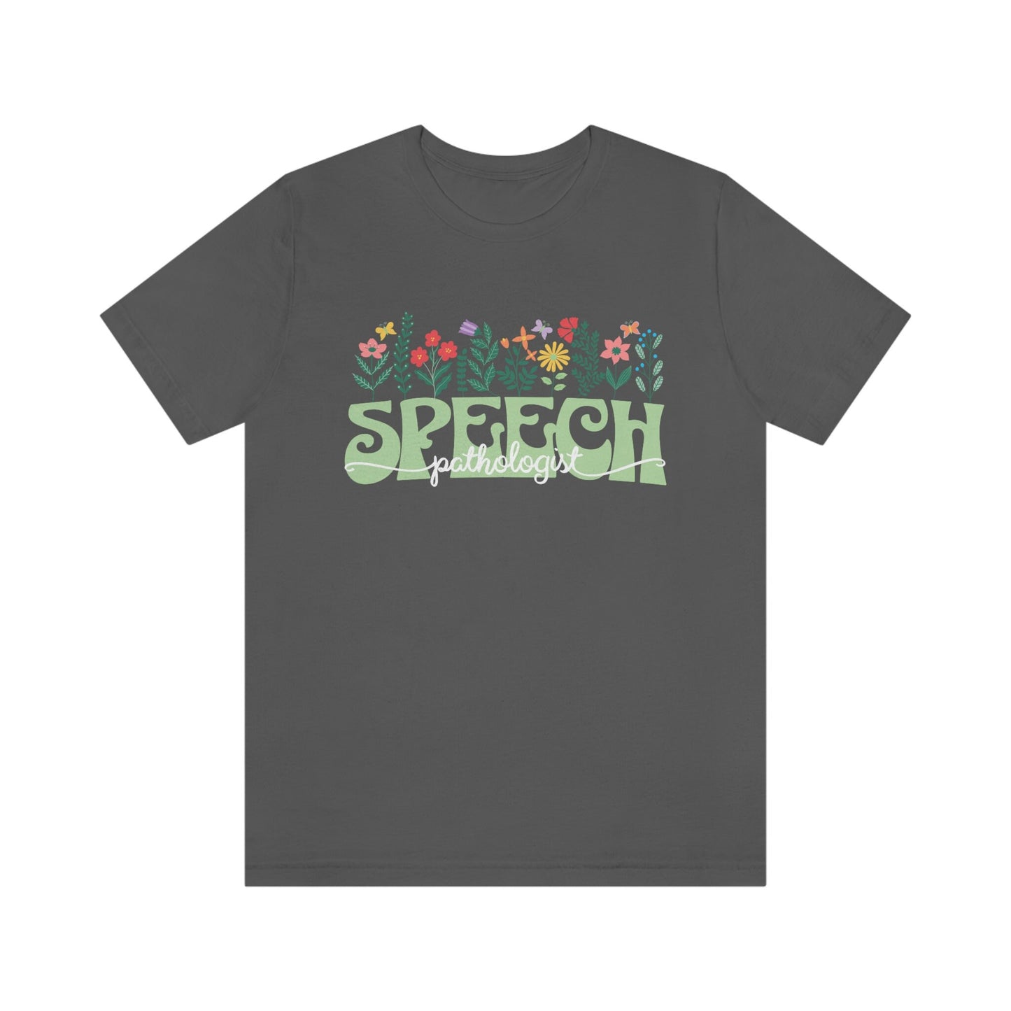Speech-Language Pathologist SLP Retro Spring Flowers T-shirt
