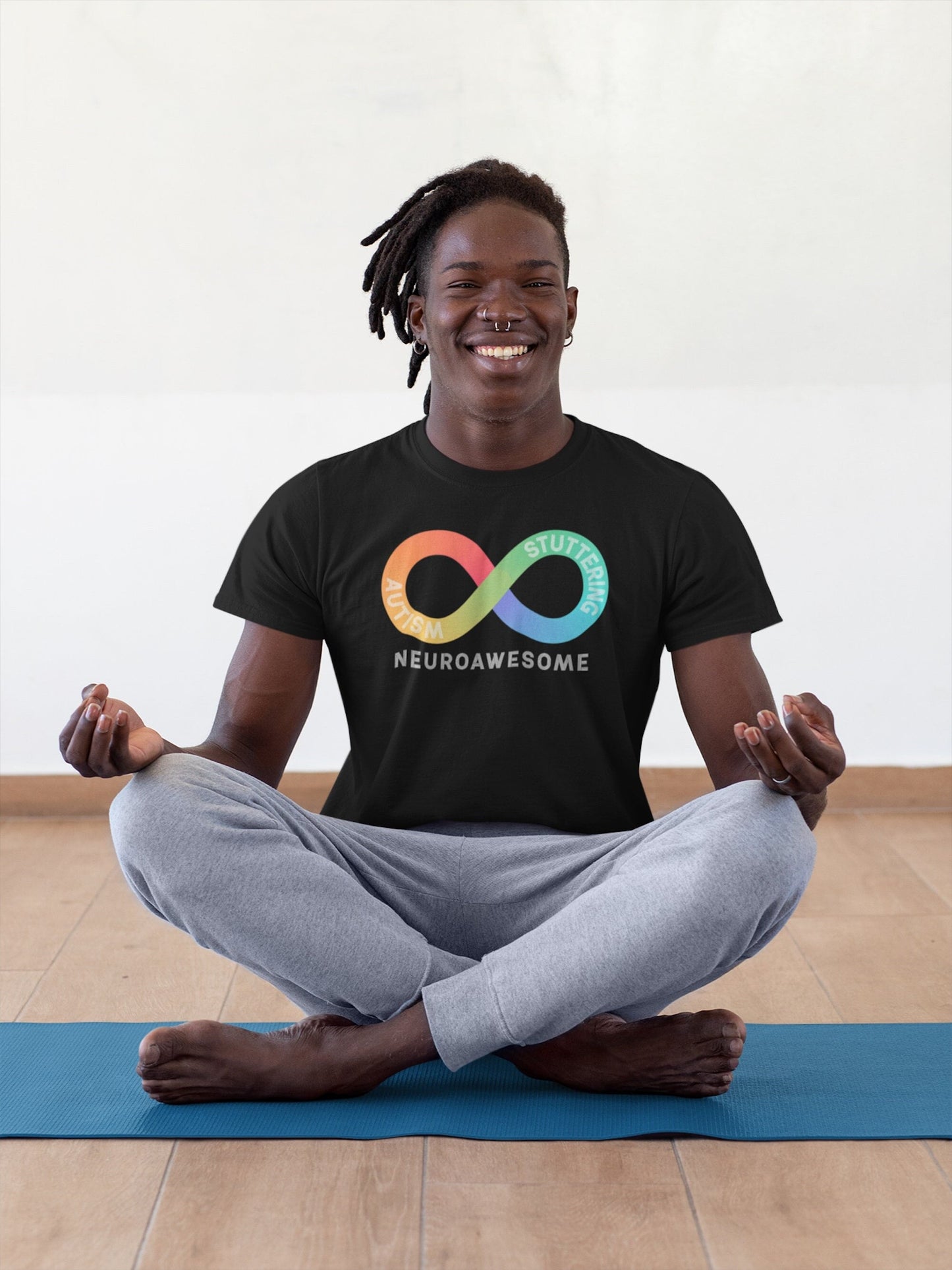 Neuroawesome Stuttering Autism Infinity Retro Tshirt