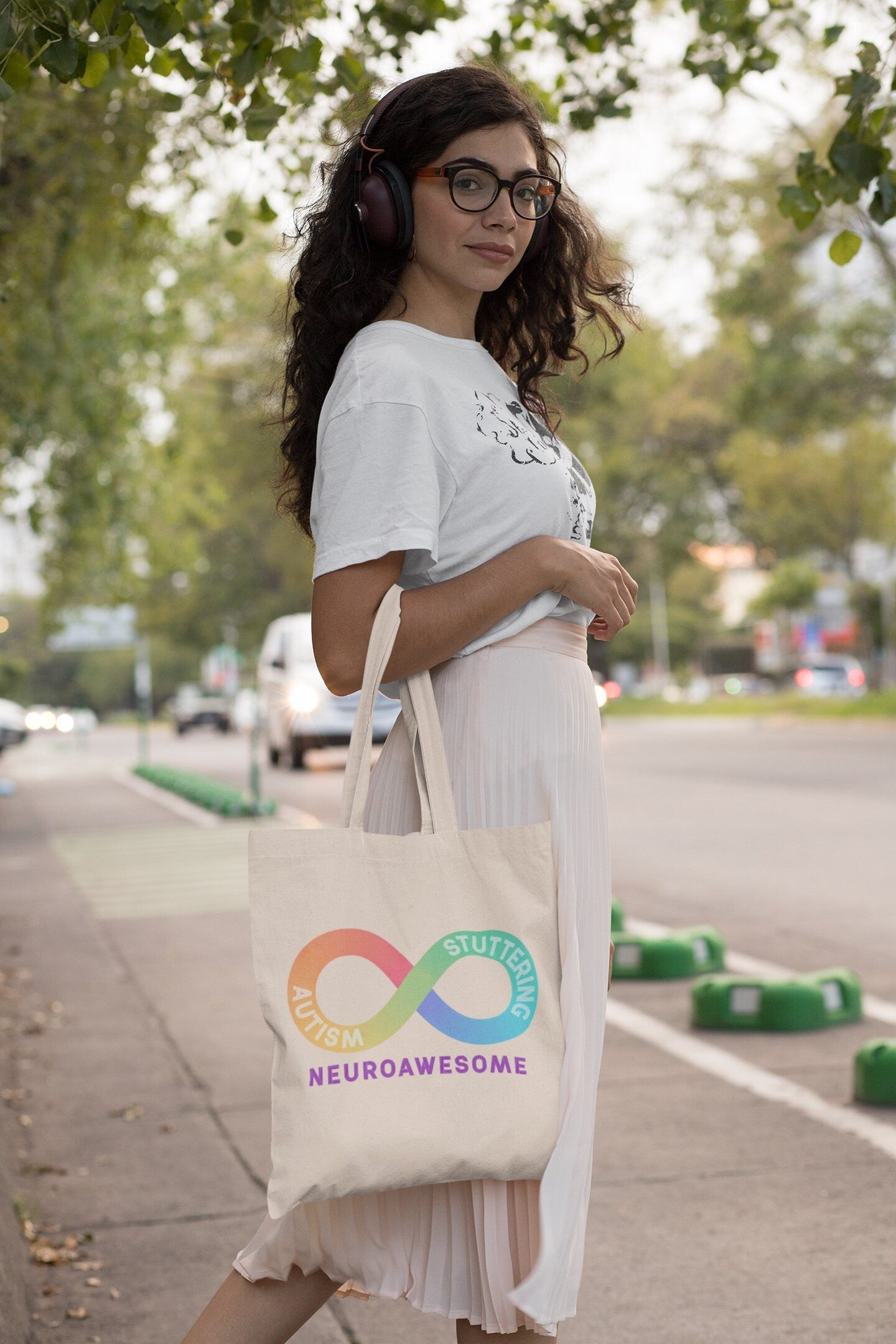 Neuroawesome Stuttering Autism Infinity Tote