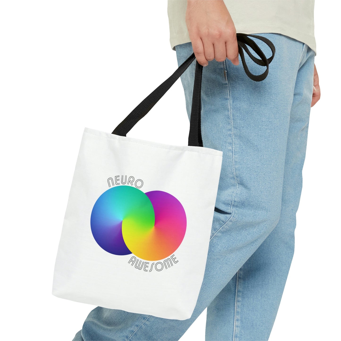 Neuroawesome Stuttering Autism Infinity Tote Bag (3 sizes)