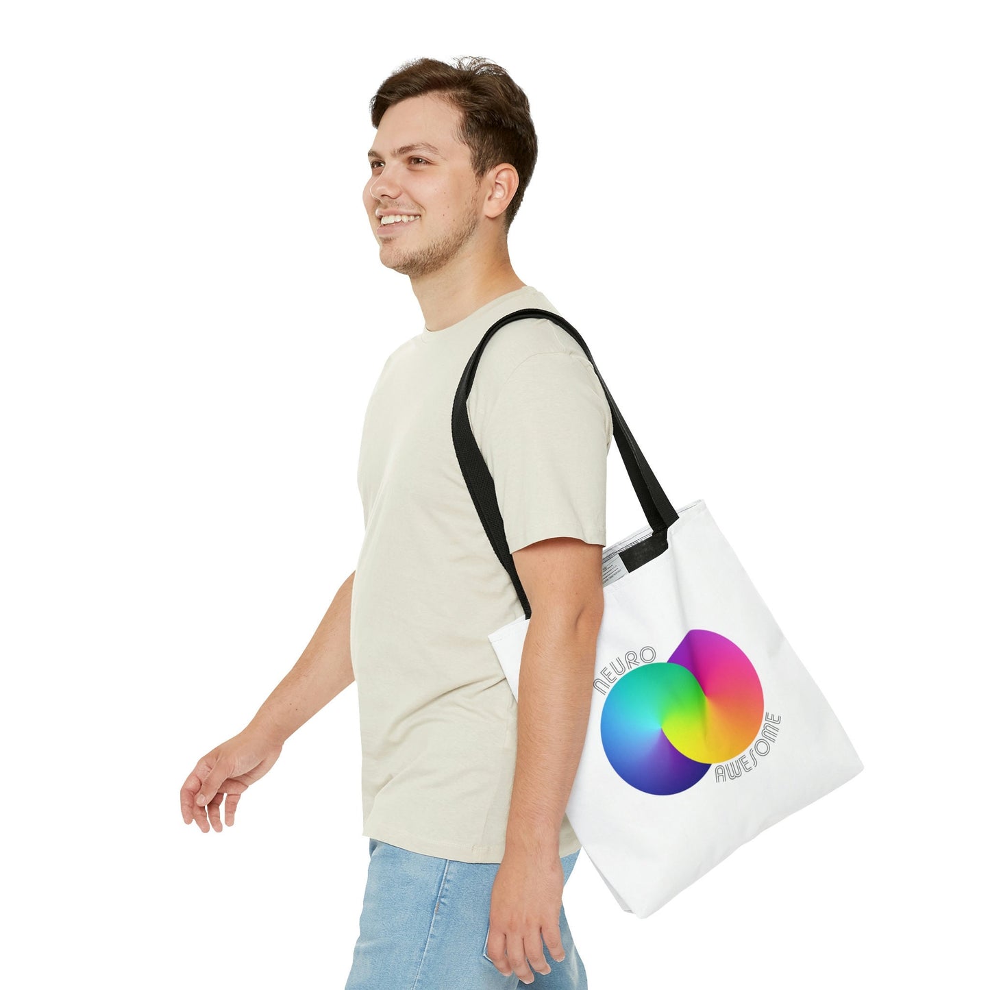 Neuroawesome Stuttering Autism Infinity Tote Bag (3 sizes)