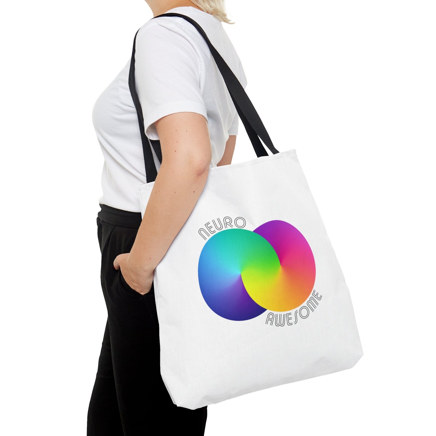 Neuroawesome Stuttering Autism Infinity Tote Bag (3 sizes)