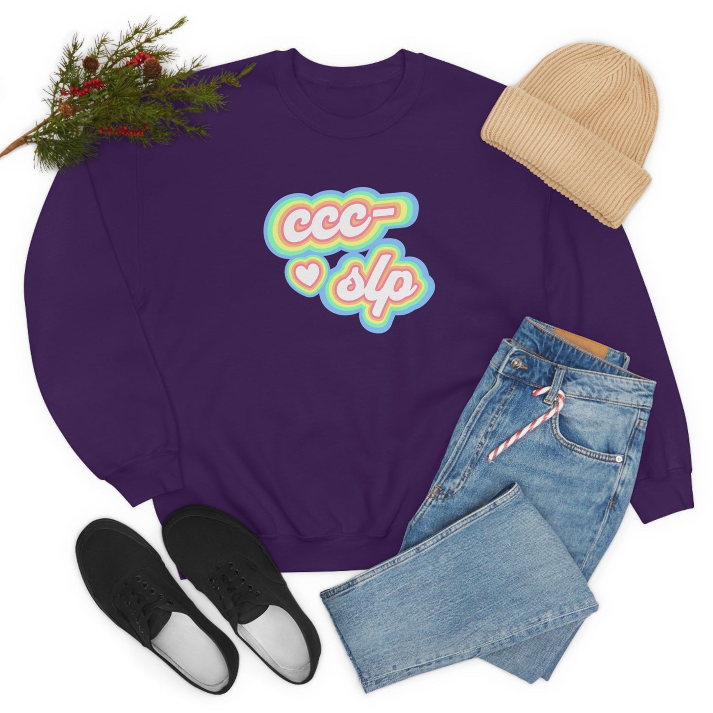 CCC-SLP Retro Speech-Language Pathologist Sweatshirt