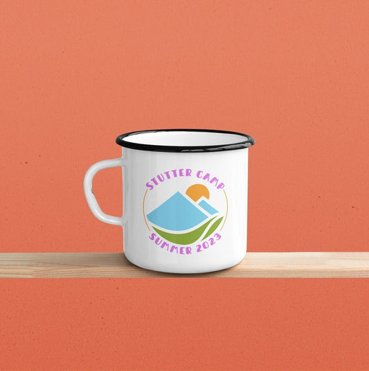 Stutter Camp Summer 2023 Enamel Coffee Mug