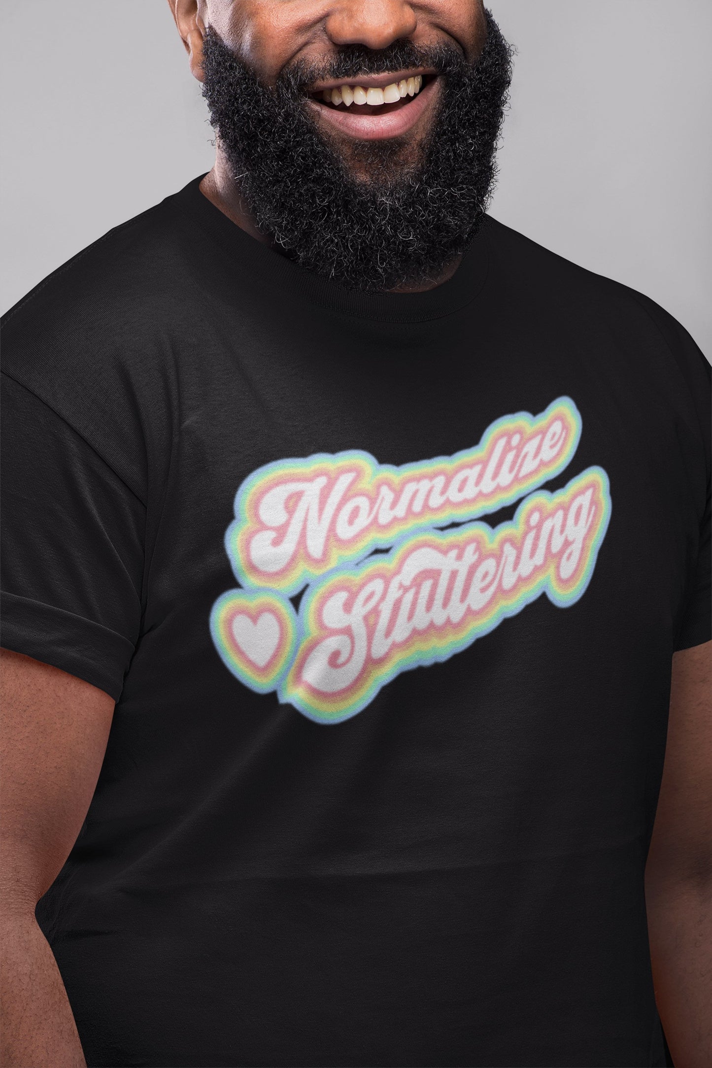 Normalize Stuttering Retro Text Stuttering Tshirt