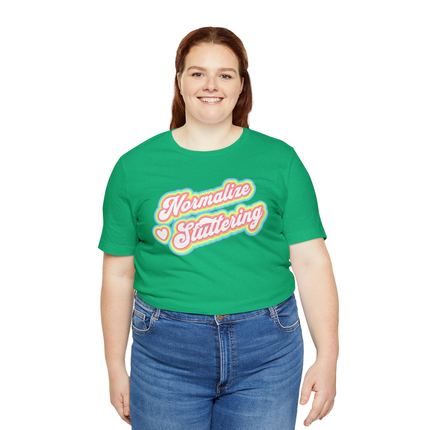 Normalize Stuttering Retro Text Stuttering Tshirt