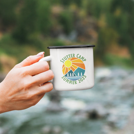 Stutter Camp Summer 2023 Enamel Coffee Mug