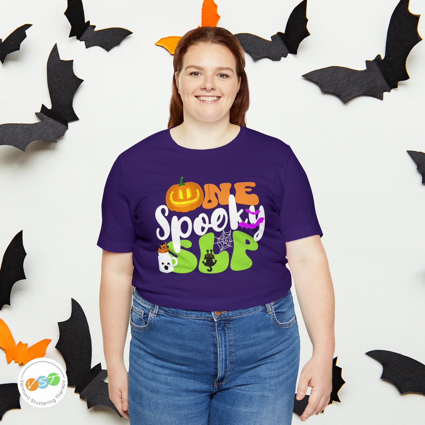 One Spooky SLP Halloween Tshirt for Speech-Language Pathologist