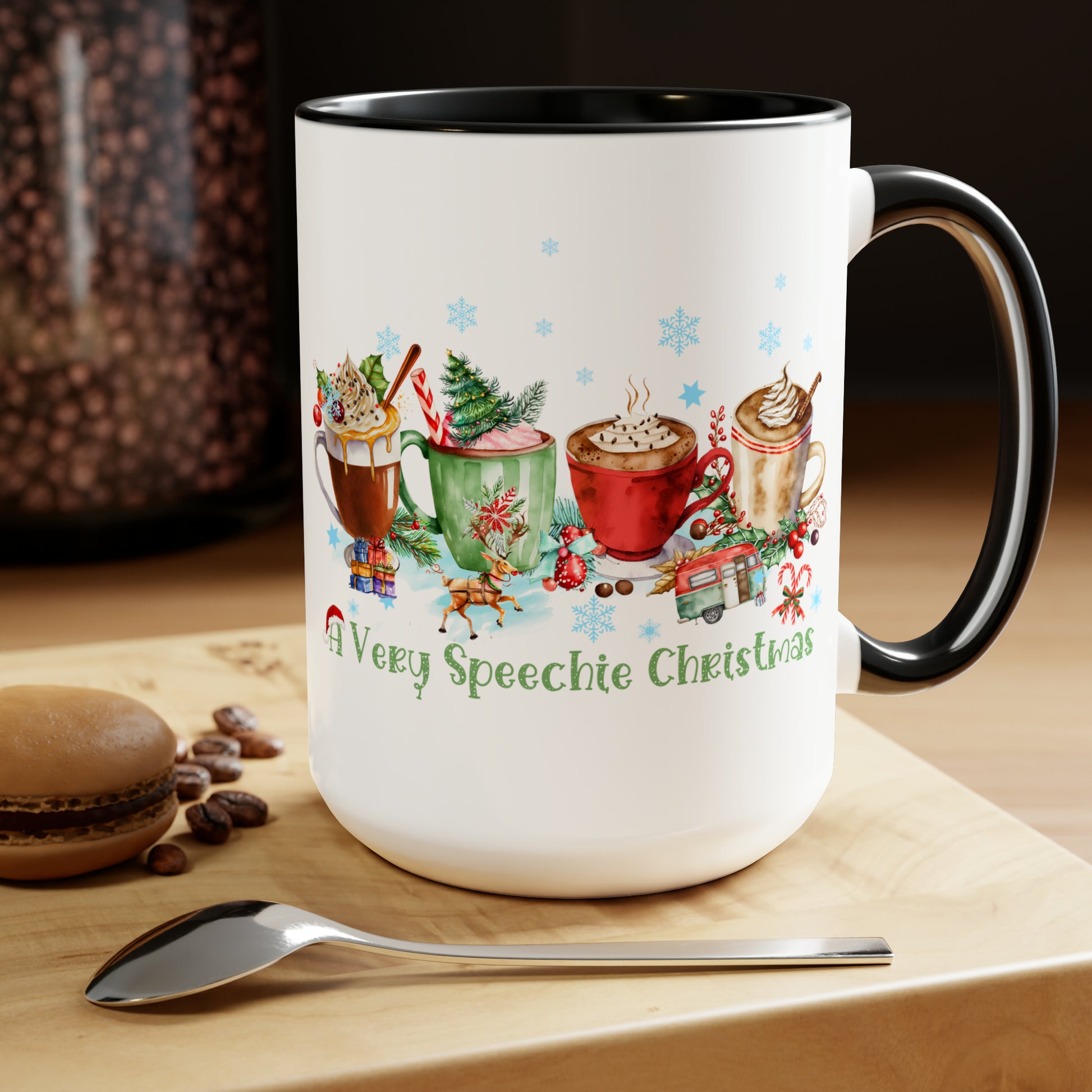 A Very Speechie Christmas Coffee Mug Gift for SLP