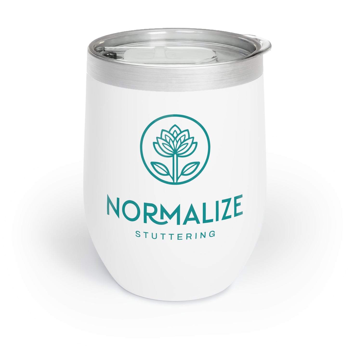 Normalize Stuttering Floral Chill Wine Tumbler with Lid