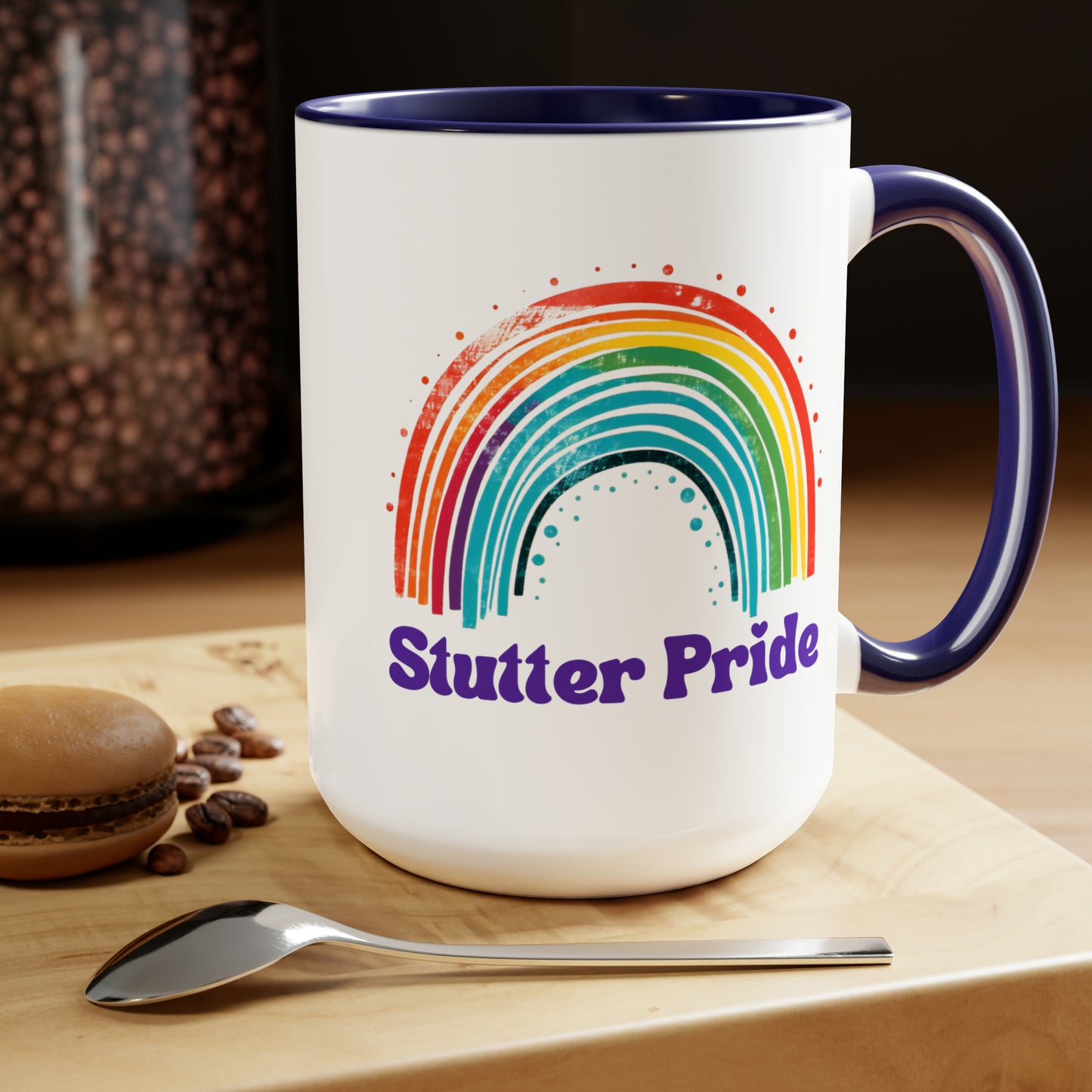 Stutter Pride Rainbow 15oz Mug