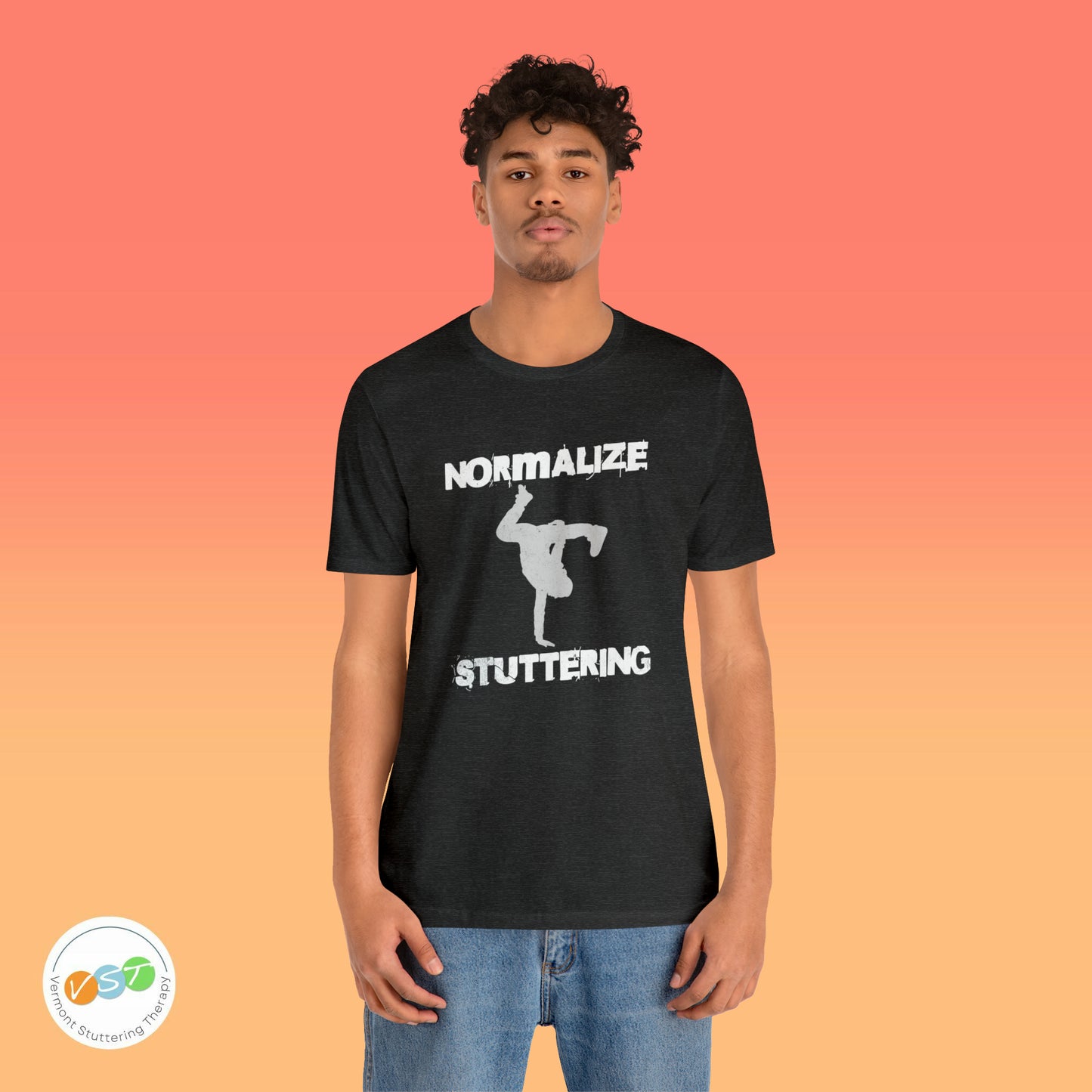 Normalize Stuttering Breakdancer Grunge Tshirt