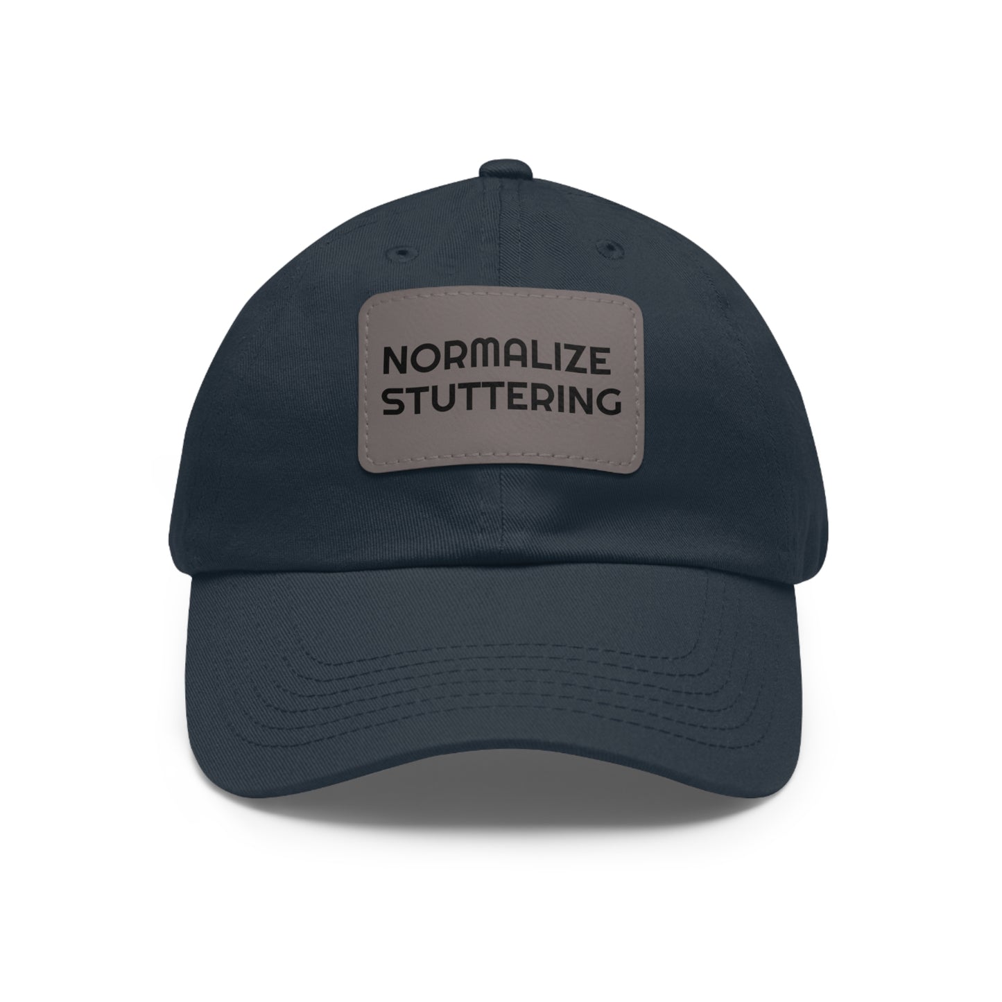 Normalize Stuttering Strapback Hat with Leather Patch