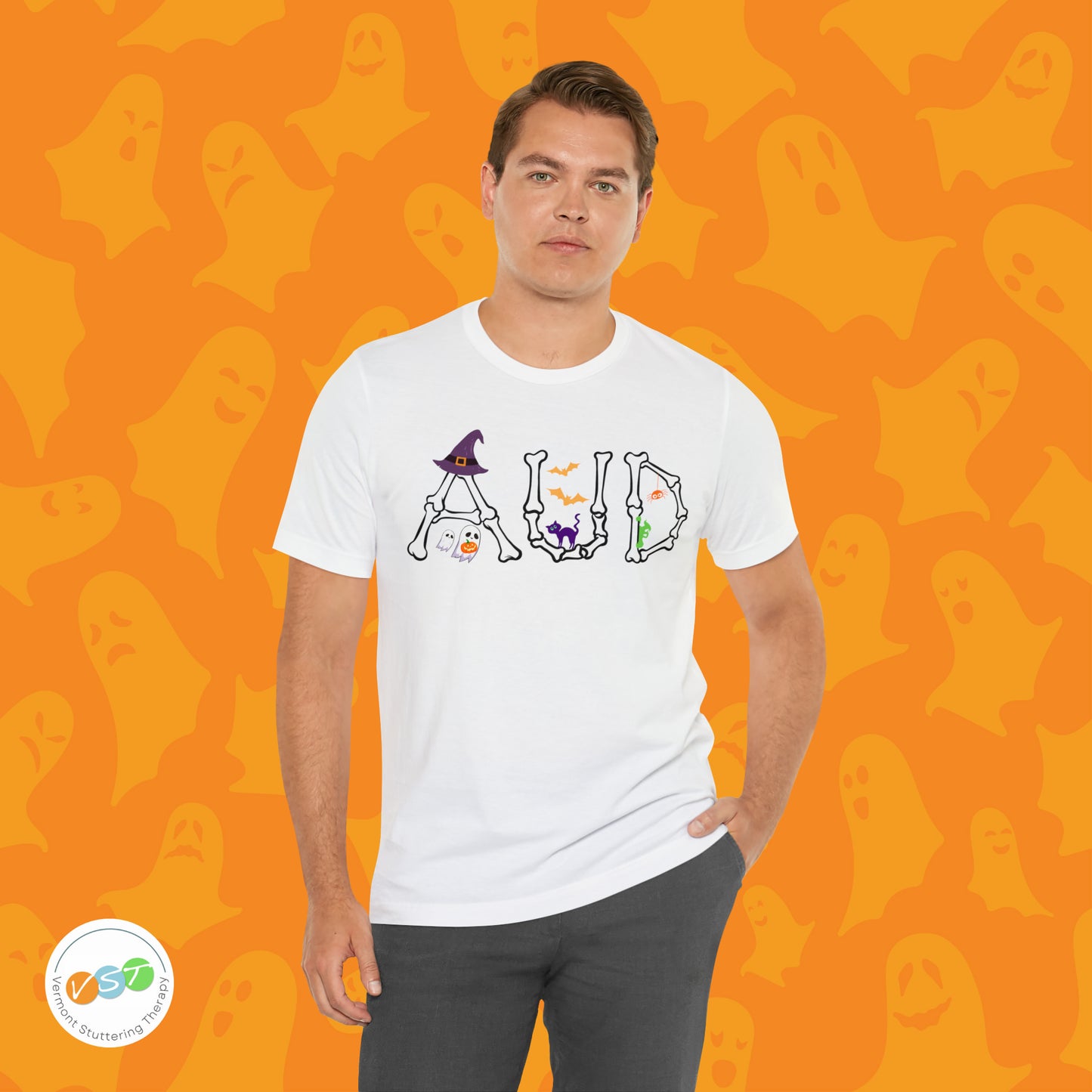 AUD Halloween Spooky Cute T-shirt for Audiologist