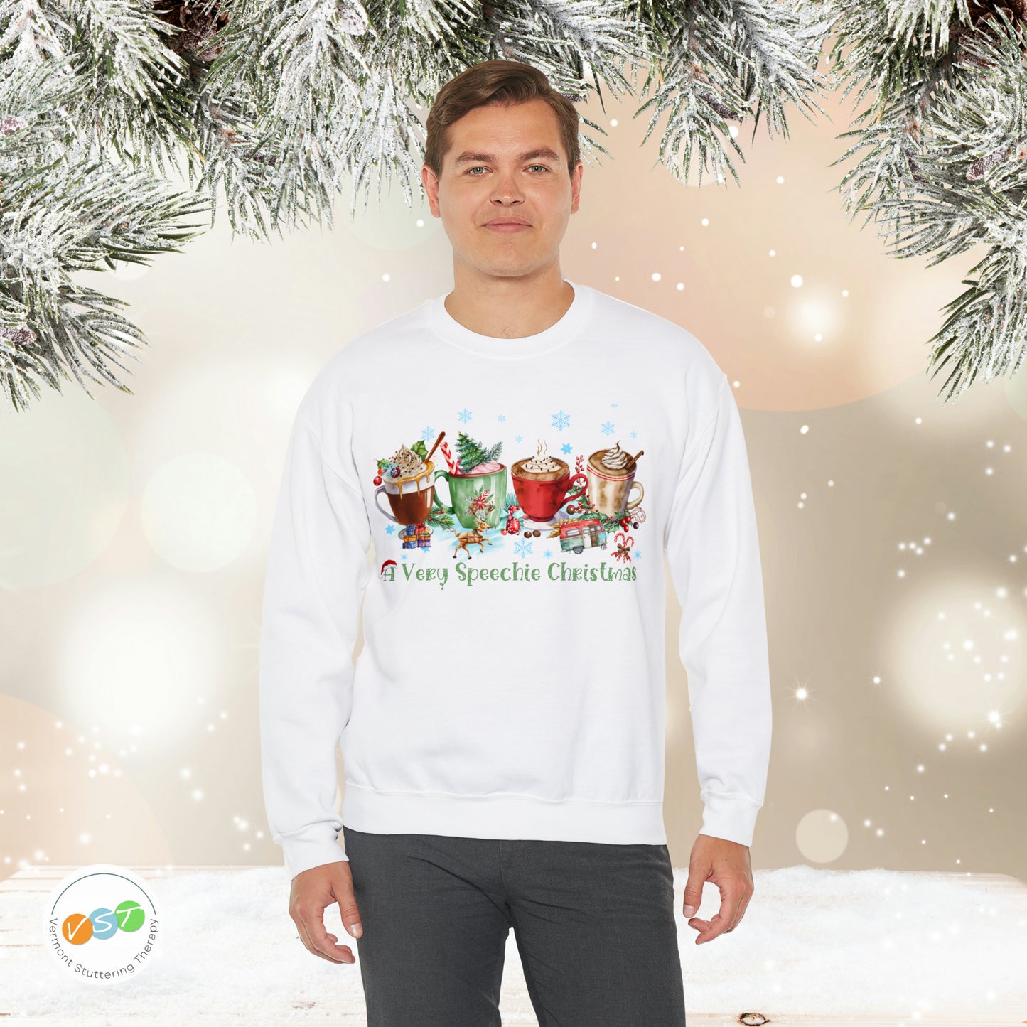 A Very Speechie Christmas Sweatshirt Gift for SLP / SLPA