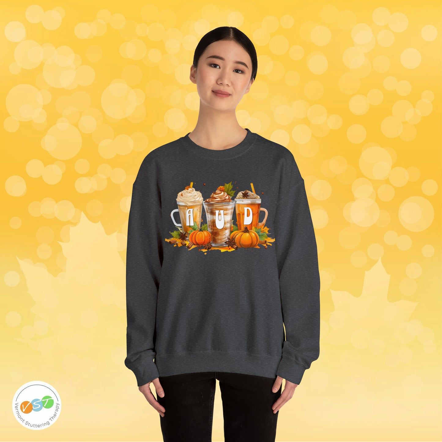 AUD Fall Pumpkin Latte Coffee Sweatshirt Gift