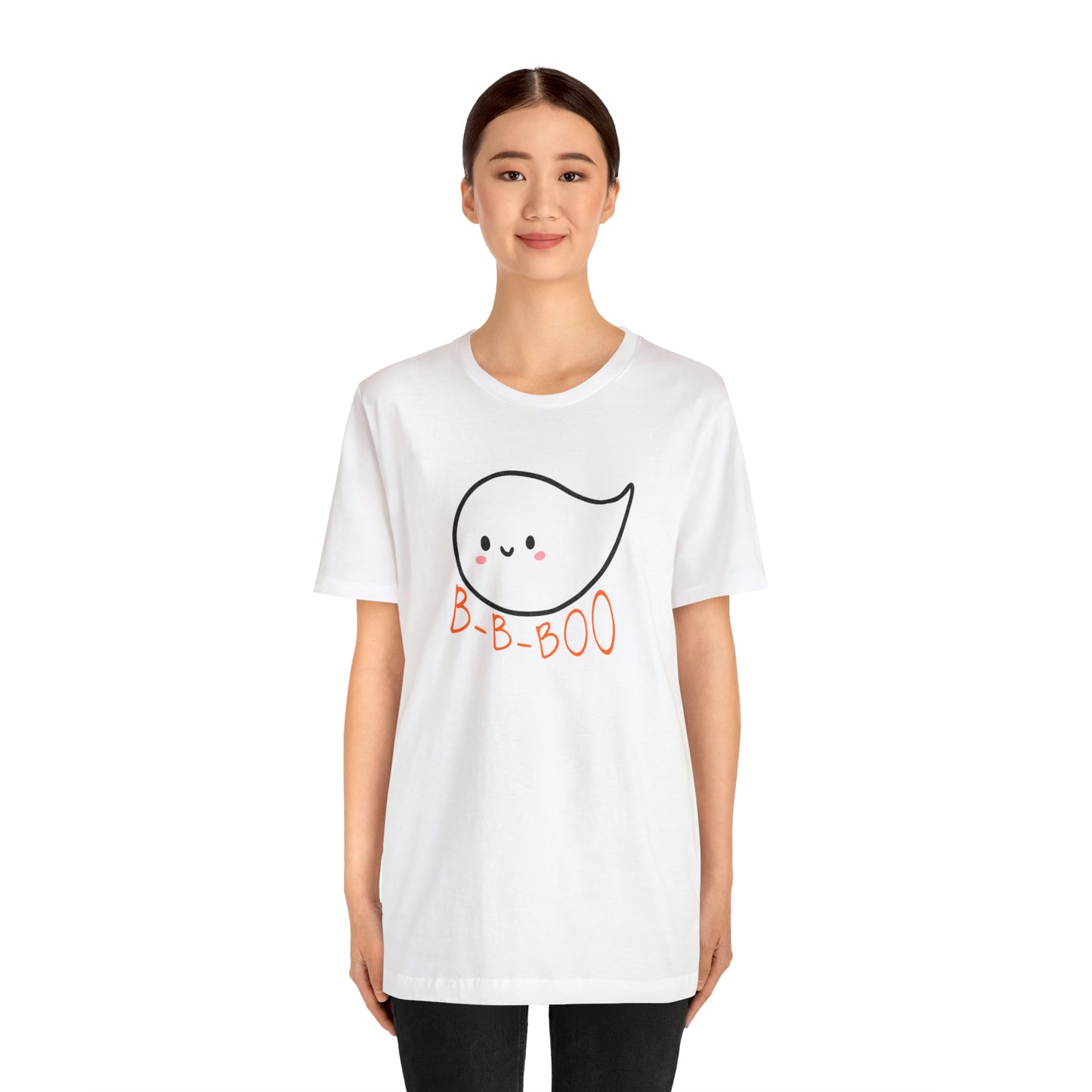 Stuttering Ghost B-B-Boo Halloween T-shirt - Adult