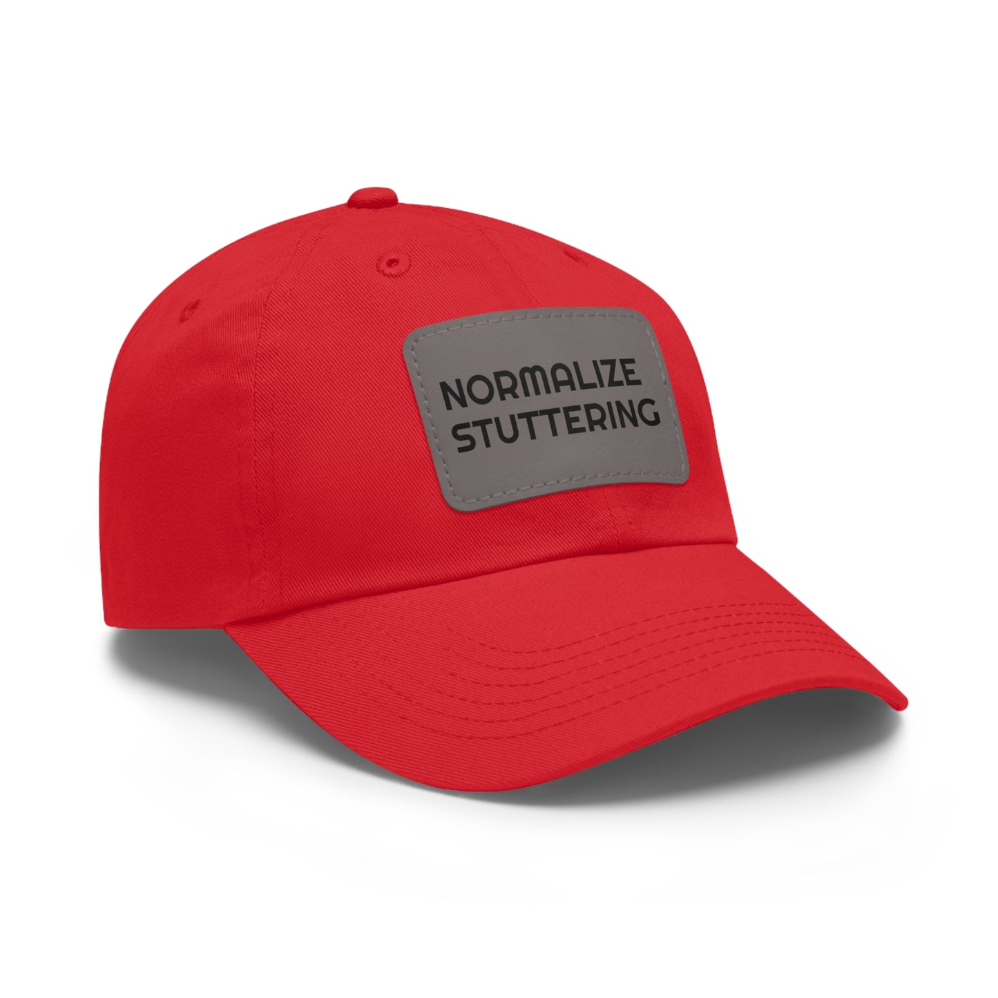 Normalize Stuttering Strapback Hat with Leather Patch