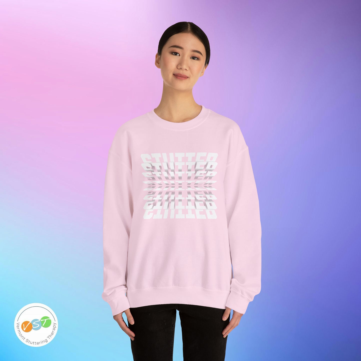 90s Flip Effect Stuttering Sweatshirt