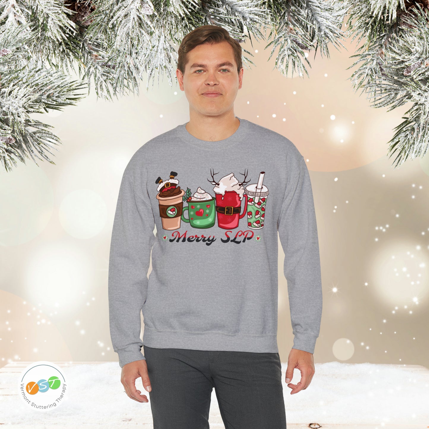 Merry SLP Coffee Christmas Sweatshirt