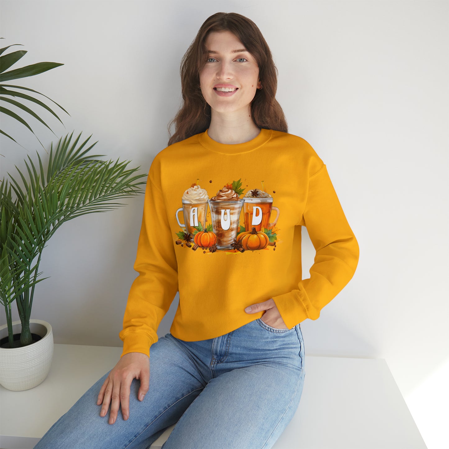 AUD Fall Pumpkin Latte Coffee Sweatshirt Gift