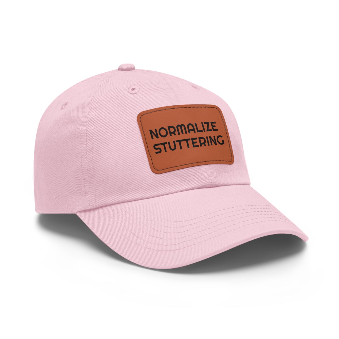 Normalize Stuttering Strapback Hat with Leather Patch