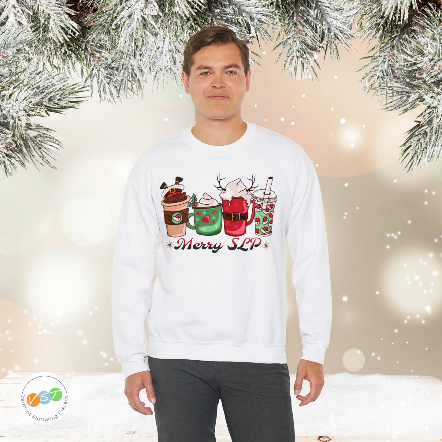 Merry SLP Coffee Christmas Sweatshirt