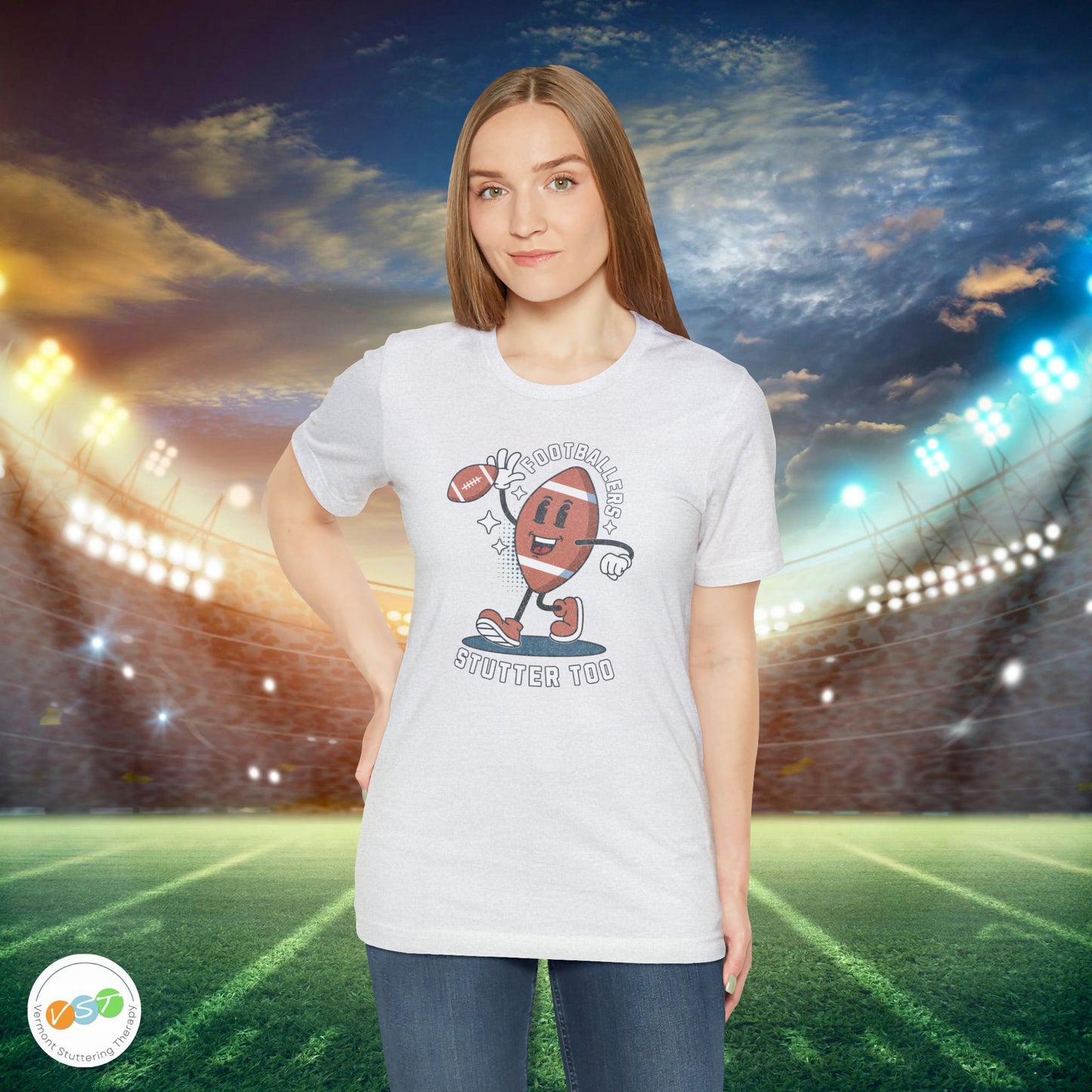 Footballers Stutter Too Retro T-shirt