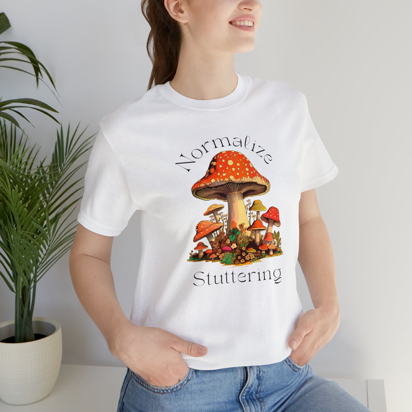 Normalize Stuttering 70s Groovy Mushroom T-shirt