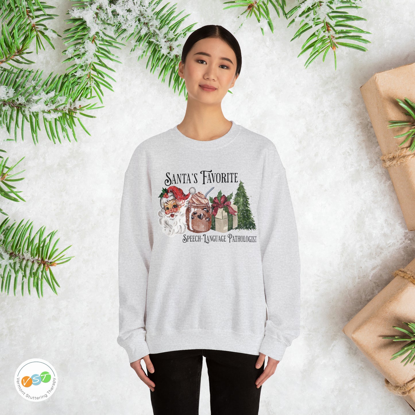 Santa's Favorite SLP Vintage Christmas Sweatshirt