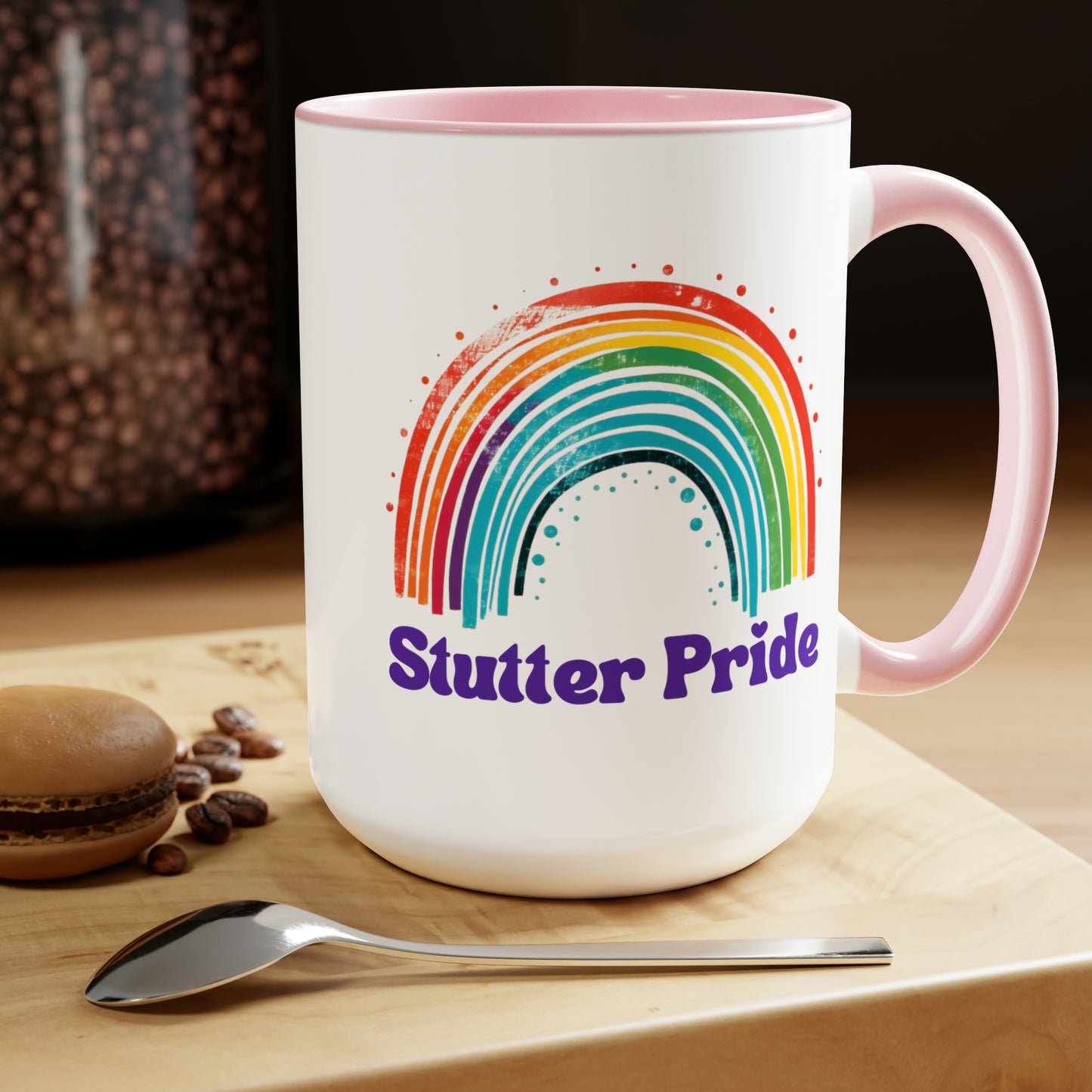 Stutter Pride Rainbow 15oz Mug