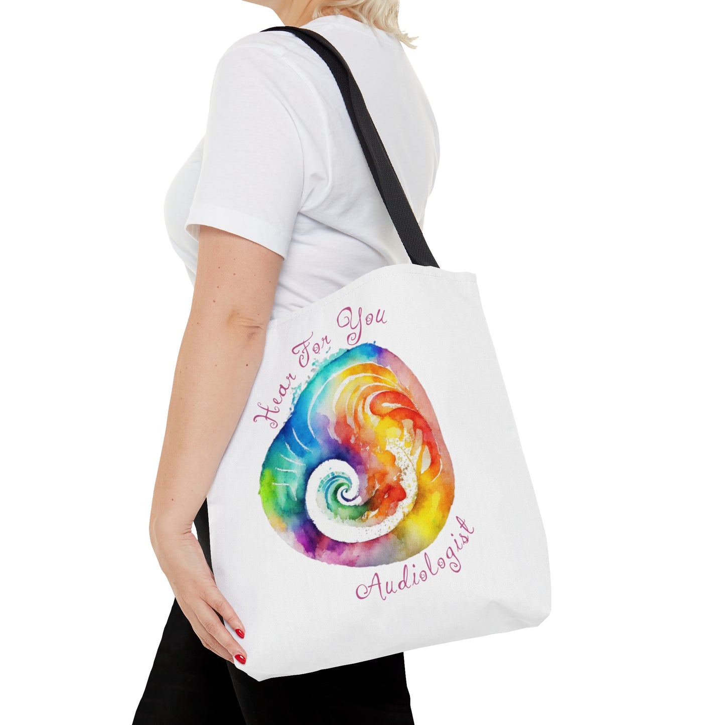 Hear for You Cochlea Tote for Audiologist - White