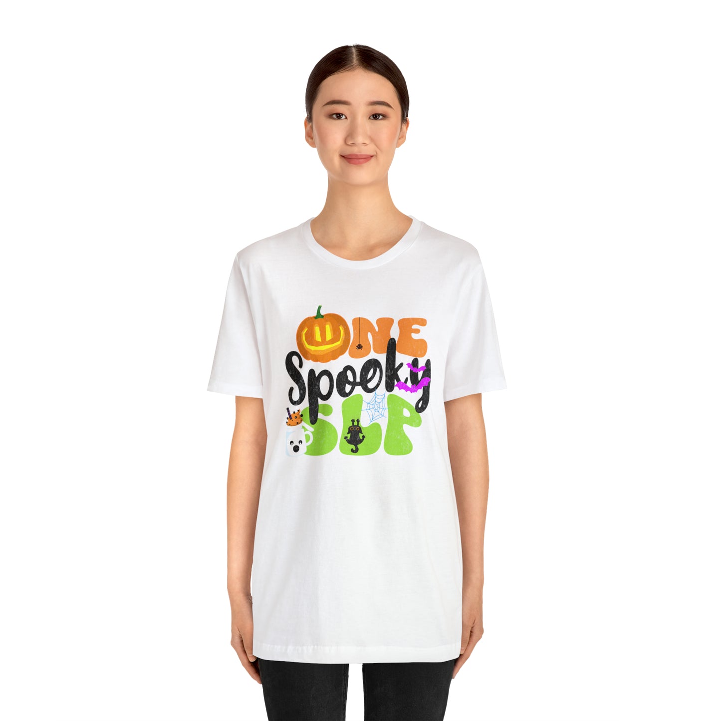 One Spooky SLP Halloween Tshirt for Speech-Language Pathologist