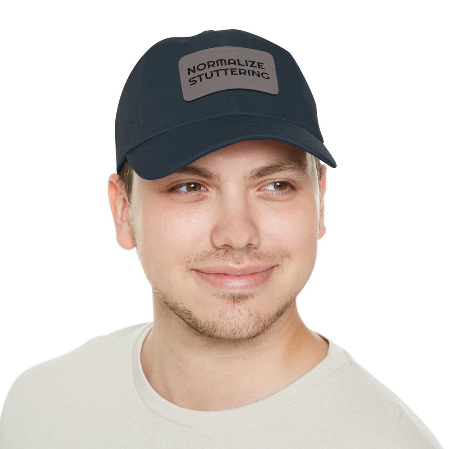 Normalize Stuttering Strapback Hat with Leather Patch