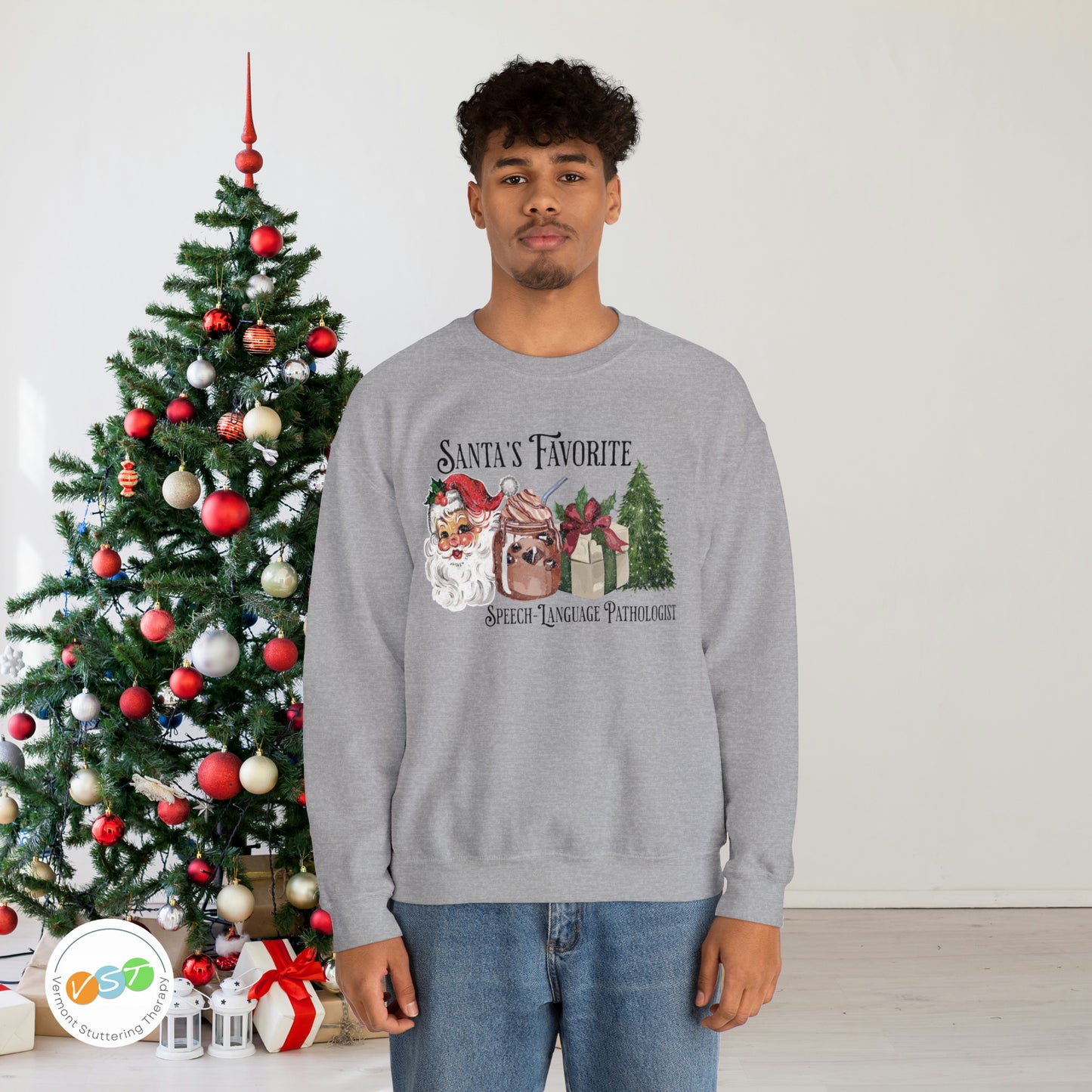 Santa's Favorite SLP Vintage Christmas Sweatshirt